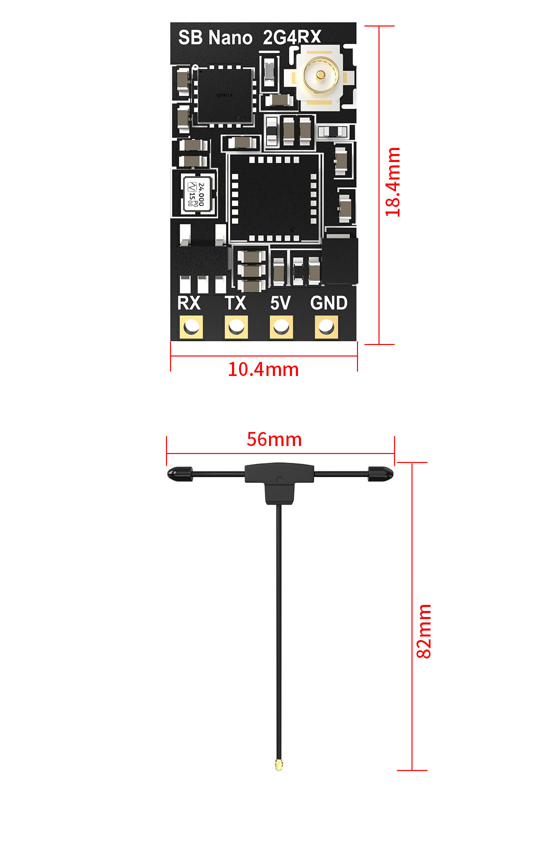 SpeedyBee Nano 2.4GHz RX