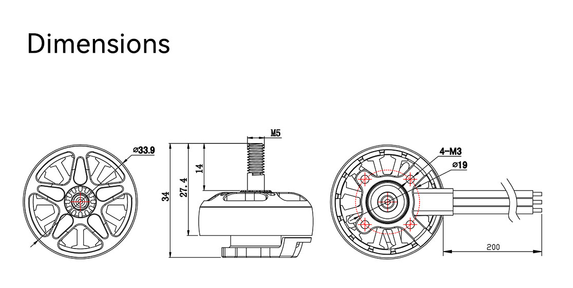 SpeedyBee 2807-1050KV Motor