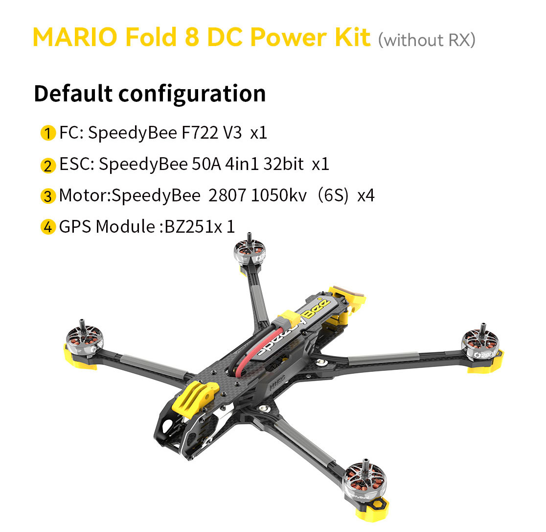 Mario Fold 8 DC Long Range Drone