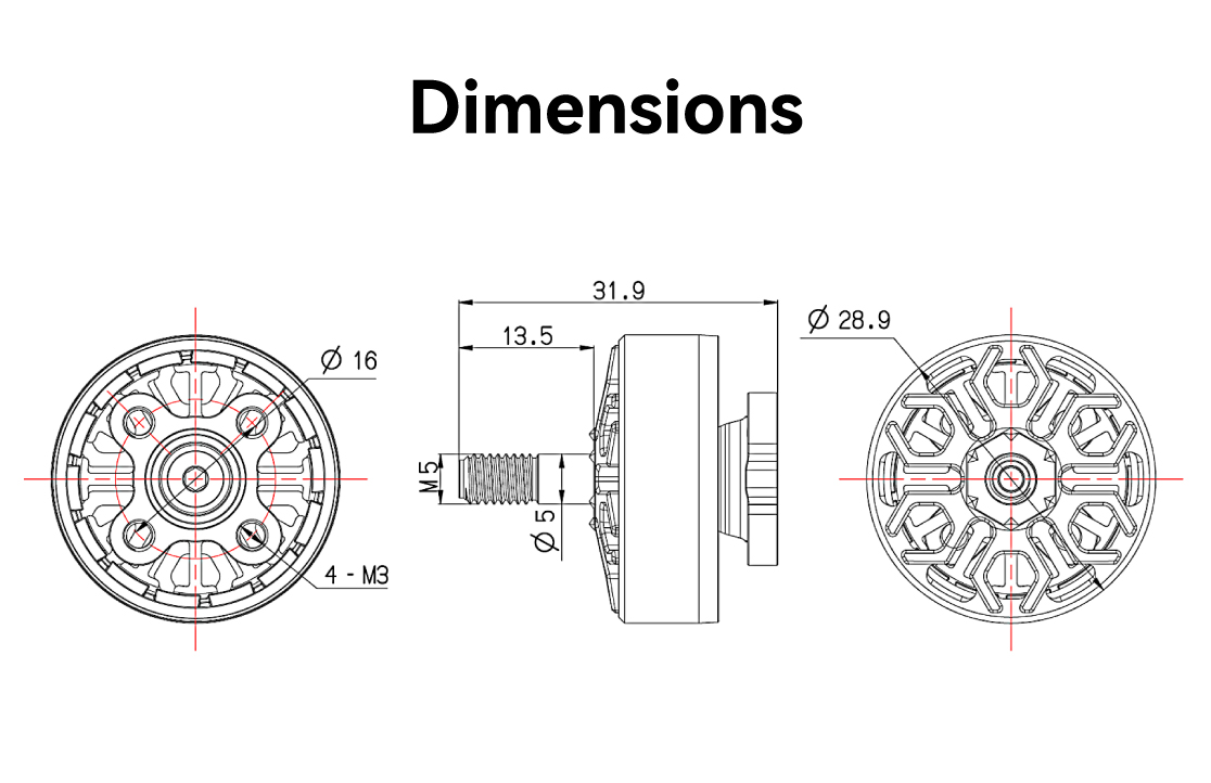 SpeedyBee 2306.5-1950KV Motor 