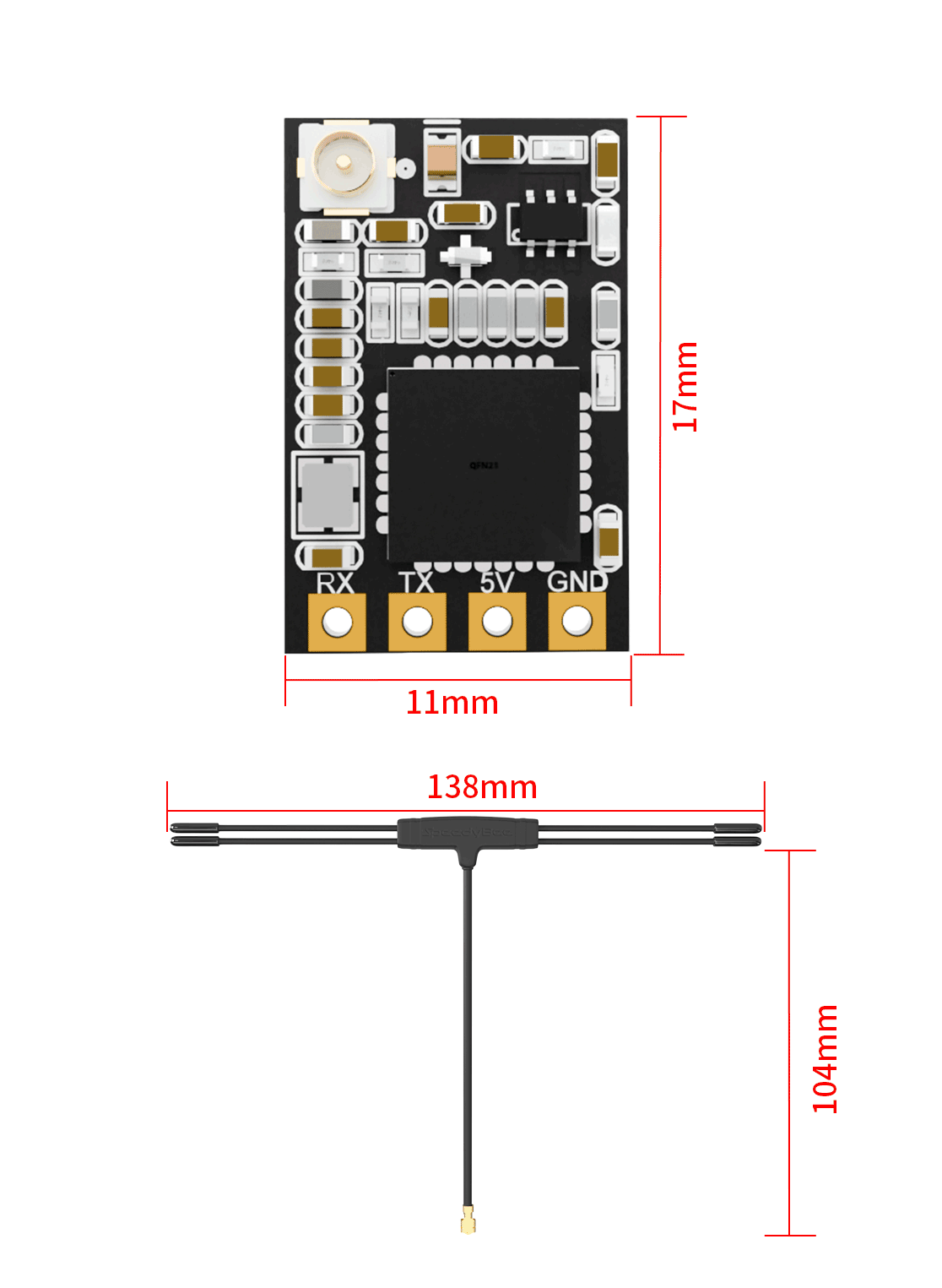 SpeedyBee Nano 2.4GHz RX